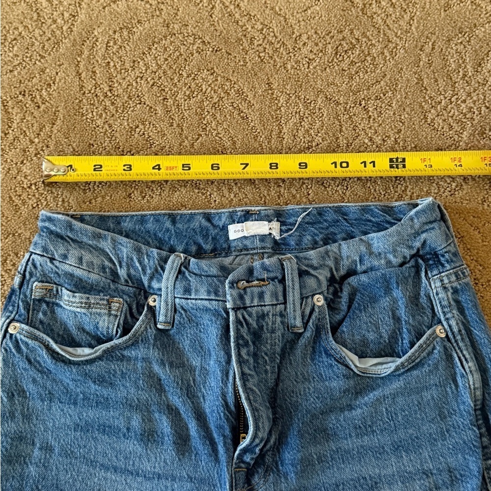 Good American Blue Straight Leg Jeans - Picture 7 of 8